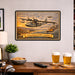 Consolidated PBY Catalina metal sign with horizontal postage-stamp style Consolidated PBY Catalina vintage artwork with