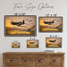 Vought F4U Corsair metal sign with horizontal postage-stamp style Vought F4U Corsair vintage artwork with gull wing carrier
