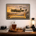 North American B-25 Mitchell metal sign with horizontal postage-stamp style North American B-25 Mitchell vintage artwork