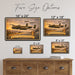 North American B-25 Mitchell metal sign with horizontal postage-stamp style North American B-25 Mitchell vintage artwork
