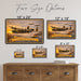 Consolidated B-24 Liberator metal sign with horizontal postage-stamp style Consolidated B-24 Liberator vintage artwork with
