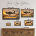 Grumman TBF Avenger metal sign with horizontal postage-stamp style Grumman TBF Avenger vintage artwork with torpedo bomber 45