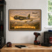Douglas C-47 Skytrain metal sign with horizontal postage-stamp style Douglas C-47 Skytrain vintage artwork with D-Day