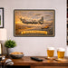 Boeing B-29 Superfortress metal sign with horizontal postage-stamp style Boeing B-29 Superfortress vintage artwork with