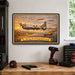 Boeing B-29 Superfortress metal sign with horizontal postage-stamp style Boeing B-29 Superfortress vintage artwork with