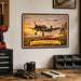 Grumman F6F Hellcat metal sign with horizontal postage-stamp style Grumman F6F Hellcat vintage artwork with carrier launch 17