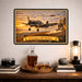 Grumman F6F Hellcat metal sign with horizontal postage-stamp style Grumman F6F Hellcat vintage artwork with carrier launch 17
