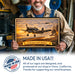 Grumman F6F Hellcat metal sign with horizontal postage-stamp style Grumman F6F Hellcat vintage artwork with carrier launch 17