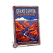 Grand Canyon National Park Arizona metal sign with vintage weathered-tin travel poster illustration — Grand Canyon National