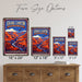 Grand Canyon National Park Arizona metal sign with vintage weathered-tin travel poster illustration — Grand Canyon National