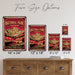 Rocky Mountain National Park Colorado metal sign with vintage weathered-tin travel poster illustration — Rocky Mountain