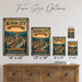 Nevada City California Gold Rush Country metal sign with vintage weathered-tin travel poster illustration — Nevada City