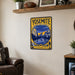 Yosemite National Park California metal sign with vintage weathered-tin travel poster illustration — Yosemite National Park