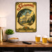 Sacramento California Capital City metal sign with vintage weathered-tin travel poster illustration — Sacramento California