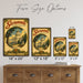 Sacramento California Capital City metal sign with vintage weathered-tin travel poster illustration — Sacramento California