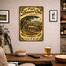 Thousand Oaks California metal sign with vintage weathered-tin travel poster illustration — Thousand Oaks California