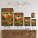 Zion National Park Utah Heavenly City metal sign with vintage weathered-tin travel poster illustration — Zion National Park