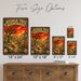 Joshua Tree National Park California metal sign with vintage weathered-tin travel poster illustration — Joshua Tree National