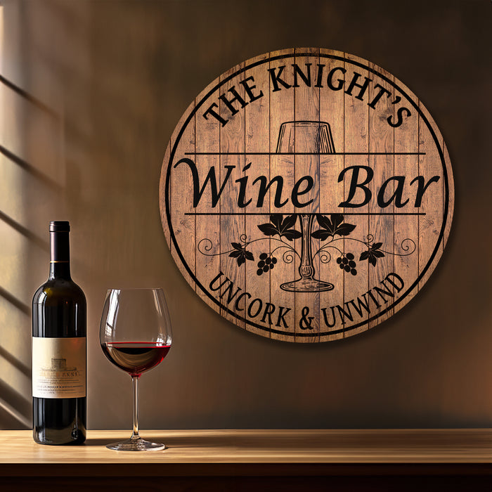 Personalized Wine Bar Sign - B3-00140054001