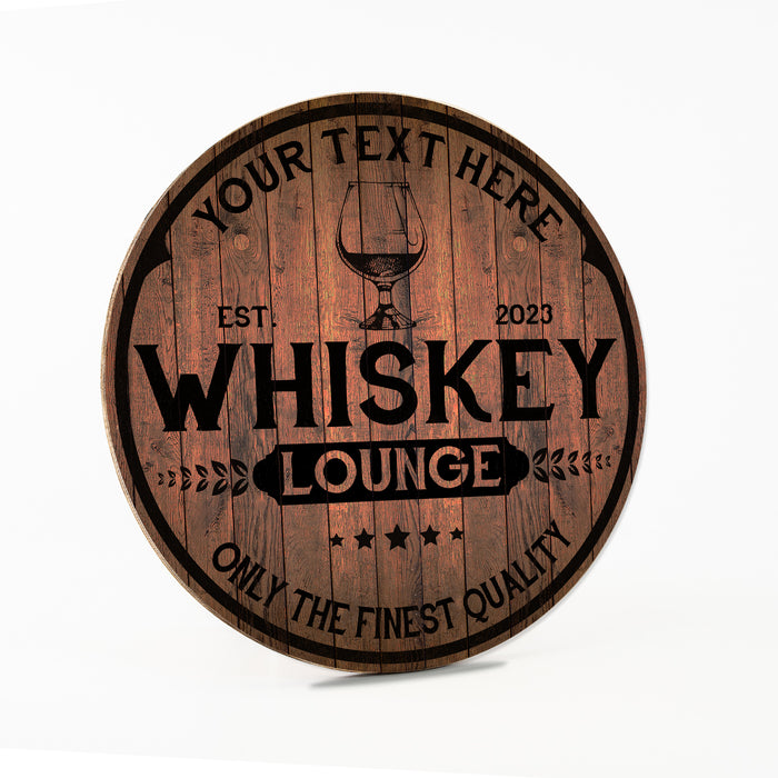 Personalized Whiskey Lounge Bar Sign