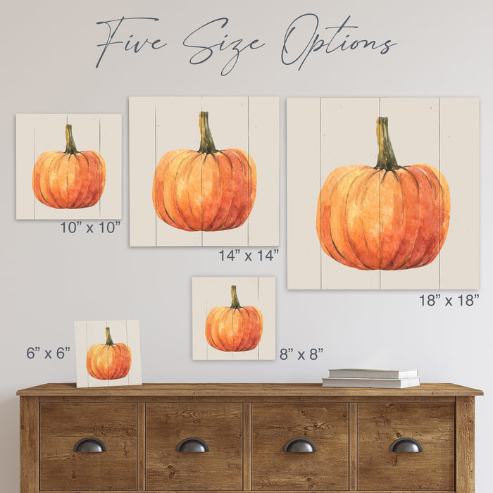 Orange Pumpkin - Fall Sign