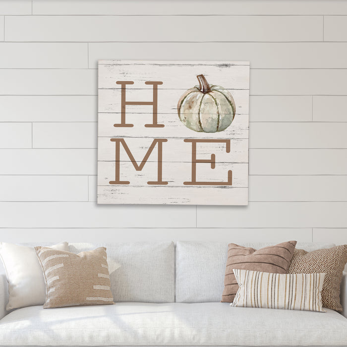 HOME Green Pumpkin - Fall Sign