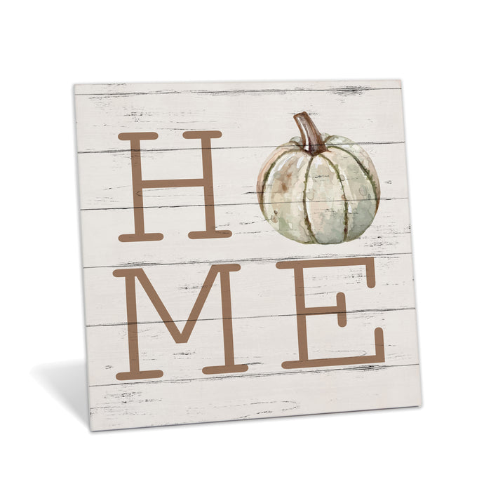 HOME Green Pumpkin - Fall Sign