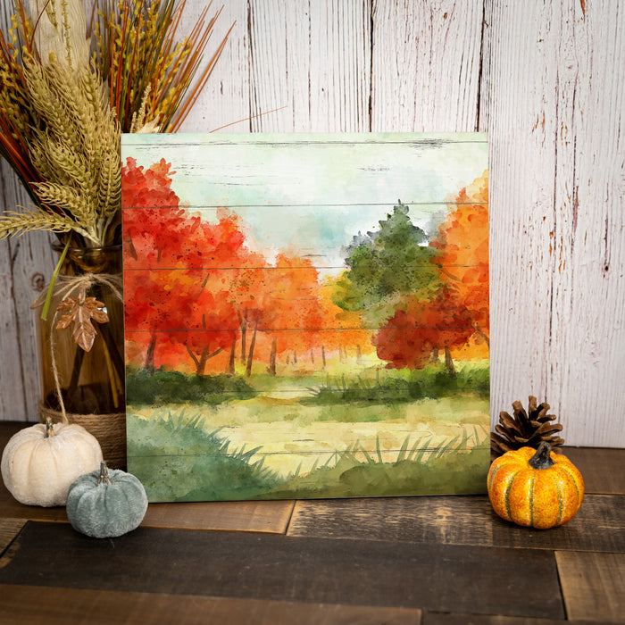 Autumn Forest Wood Sign - Fall Decor