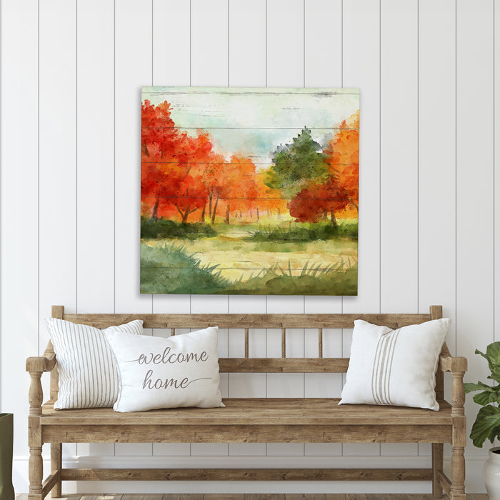 Autumn Forest Wood Sign - Fall Decor