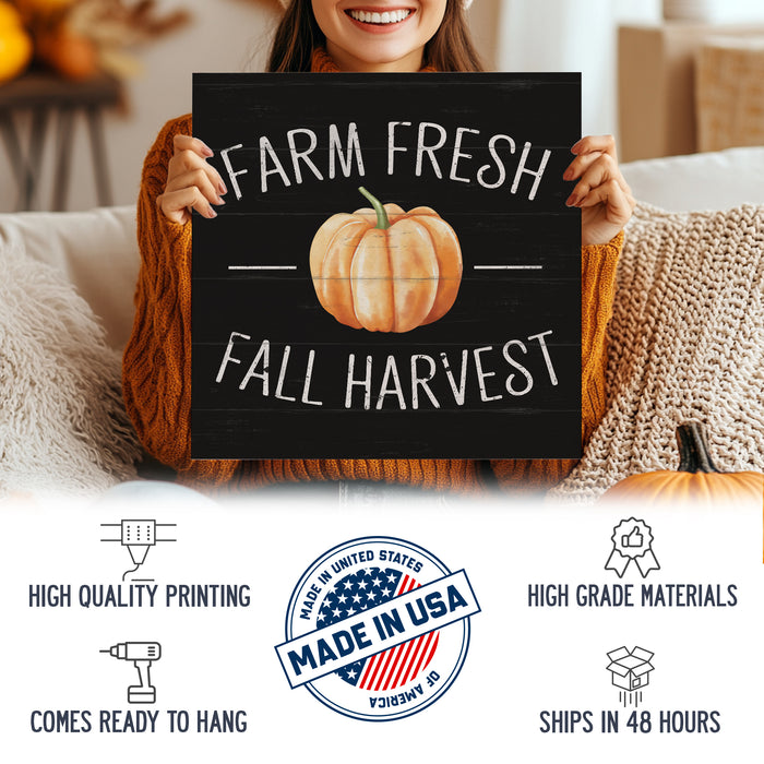 Farm Fresh Fall Harvest Wood Sign - Fall Decor