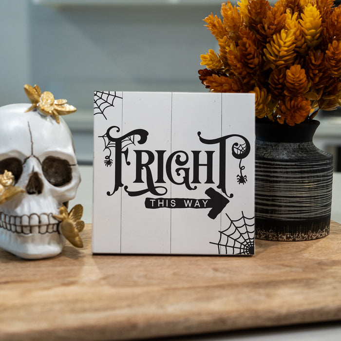 Fright This Way - Halloween Sign