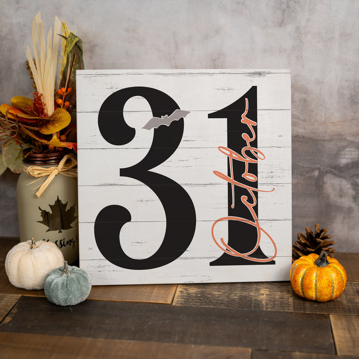 October 31st - Halloween Wood Sign