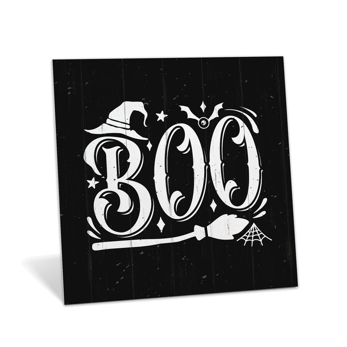 BOO - Halloween Wood Sign