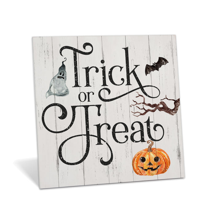 Trick or Treat - Halloween Wood Sign