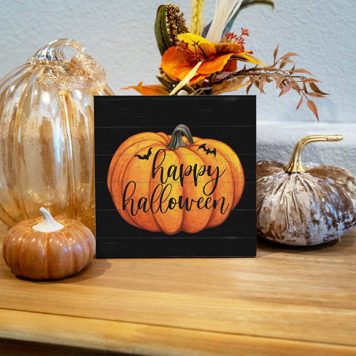 Happy Halloween Pumpkin - Halloween Wood Sign