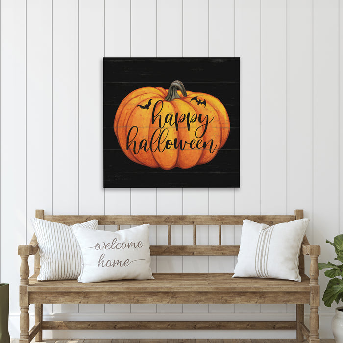 Happy Halloween Pumpkin - Halloween Wood Sign