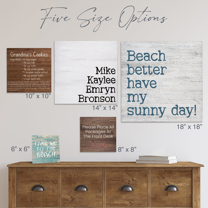 Create Your Own Custom Sign - Personalized Sign Square