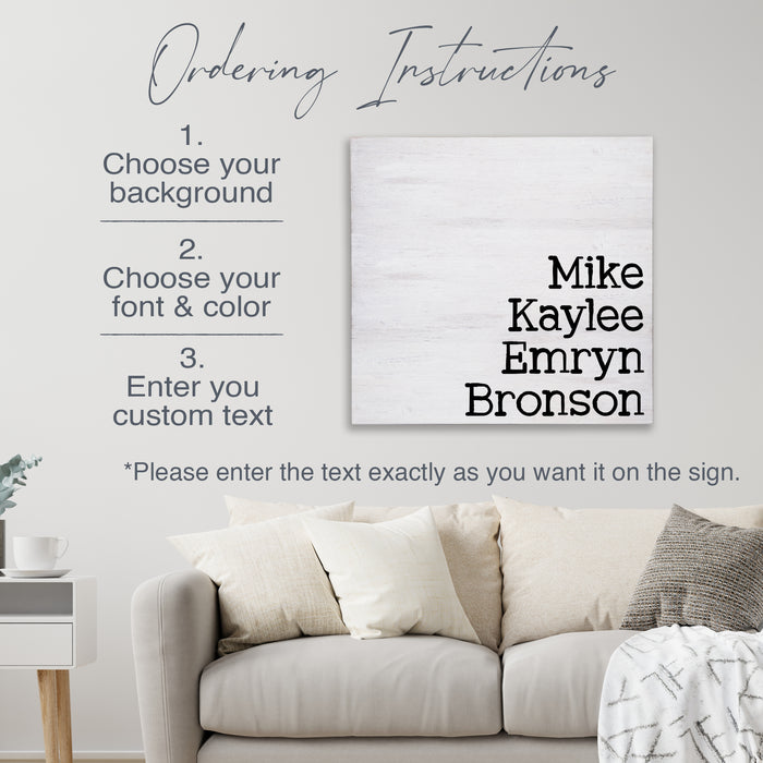 Create Your Own Custom Sign - Personalized Sign Square