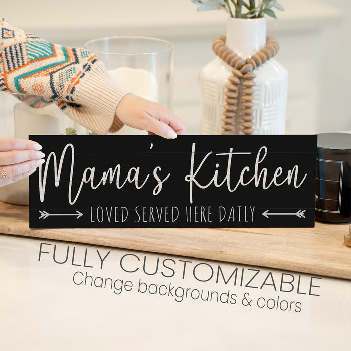 Personalized Kitchen Sign - Love Served Here Daily