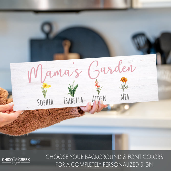Personalized Mama's Garden Sign