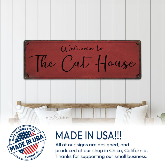 Custom Metal Sign Rustic – Personalized Name, Logo, Business or Bar Sign - Horizontal (8x12, 12x18 & More Sizes)