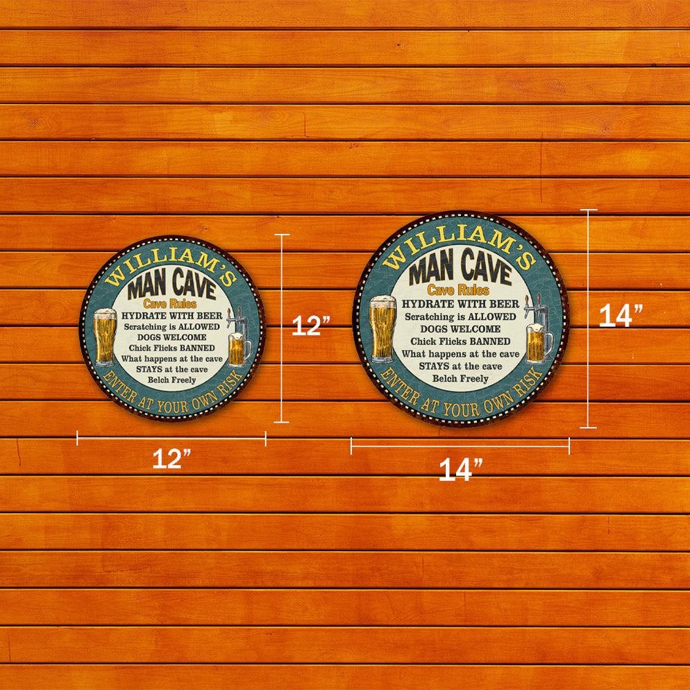 Custom Garage Rules Metal Sign | Garage & Bar Decor — Chico Creek Signs