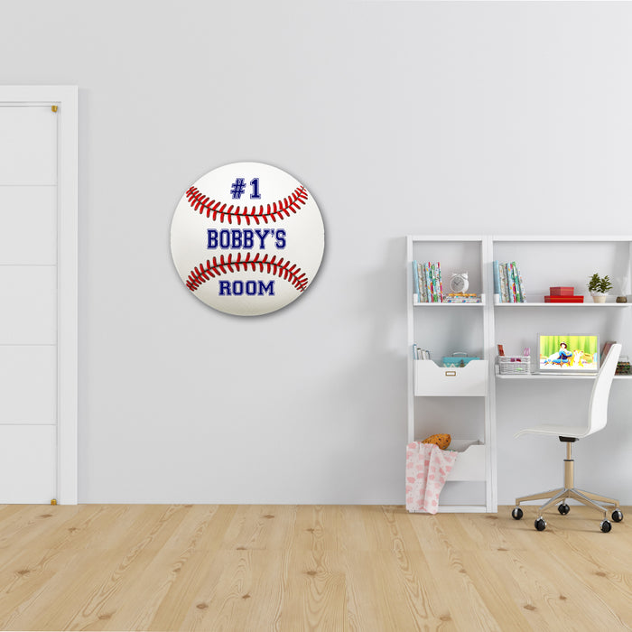 Personalized Bedroom 14" Round Metal Sign Boys Room Wall Decor Gift 100140030001