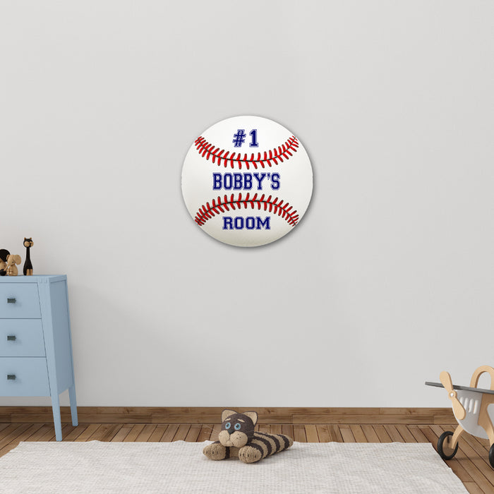 Personalized Bedroom 14" Round Metal Sign Boys Room Wall Decor Gift 100140030001