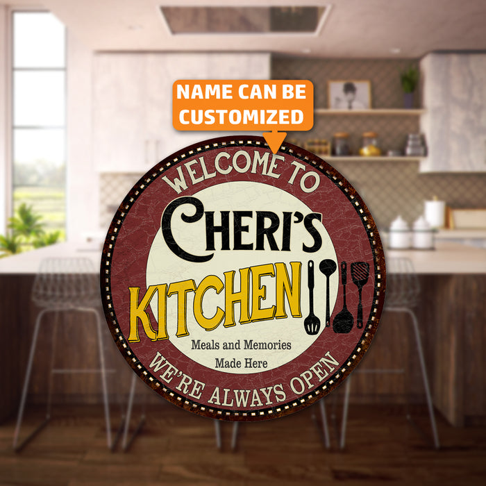 Personalized Kitchen Sign Metal Sign Wall Decor 100140040001