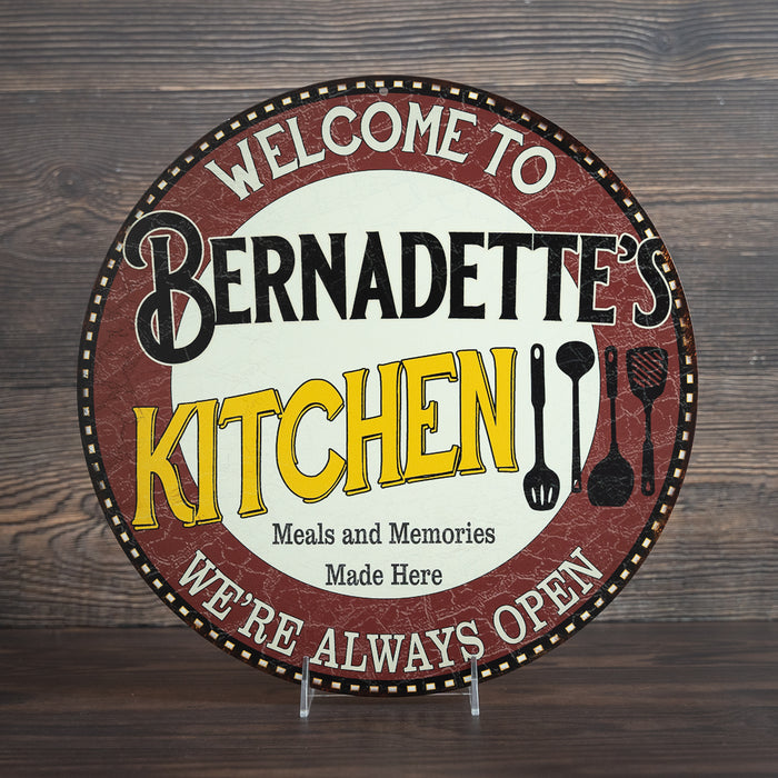 Personalized Kitchen Sign Metal Sign Wall Decor 100140040001 — Chico ...