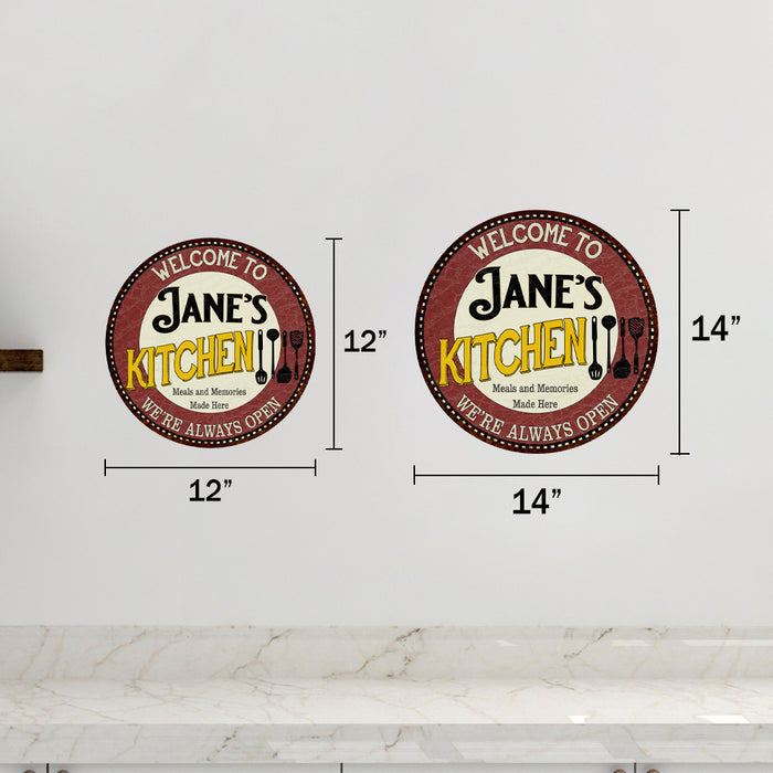 Personalized Kitchen Sign Metal Sign Wall Decor 100140040001