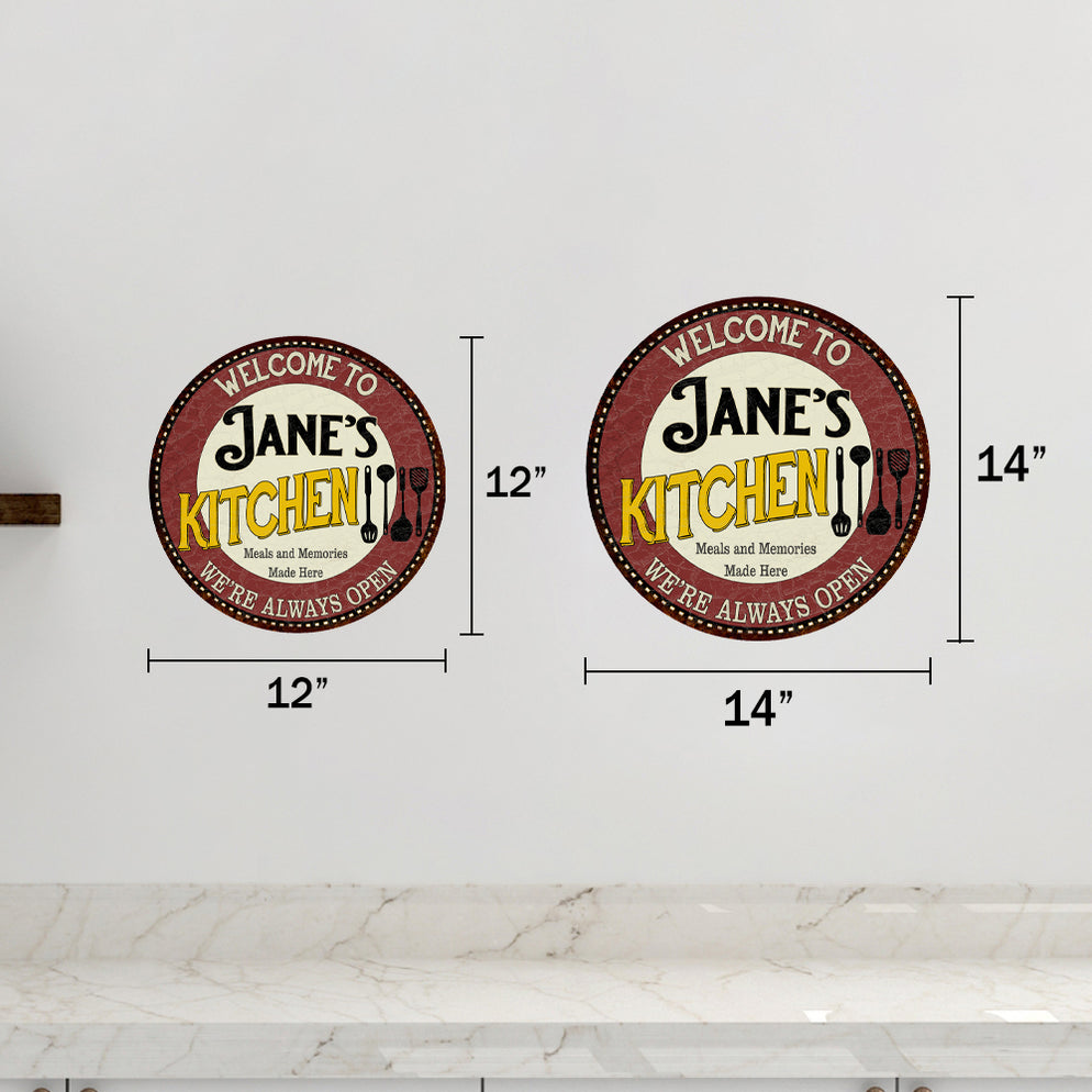 Personalized Kitchen Sign Metal Sign Wall Decor 100140040001 — Chico ...