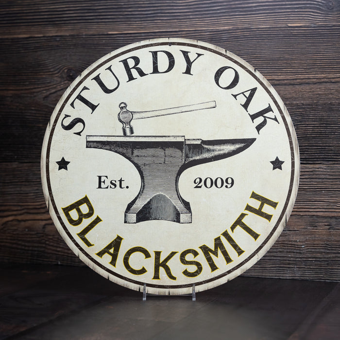 Personalized Blacksmith Metal Sign Workshop Man Cave Decor 100140048001