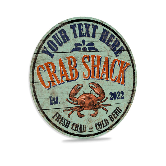 Personalized Crab Shack Sign Seafood Fish Lobster Leg Wall Decor Clambake Crab Cake Dad Gift 100142002008